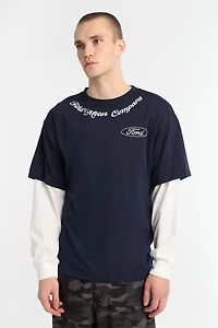 Ford Motor Company Long Sleeve Layered Twofer Tee