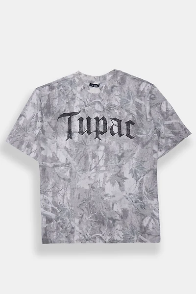 Tupac Tree Camouflage Graphic Tee