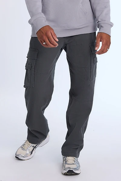 AERO Multi-Pocket Loose Cargo Twill Pants