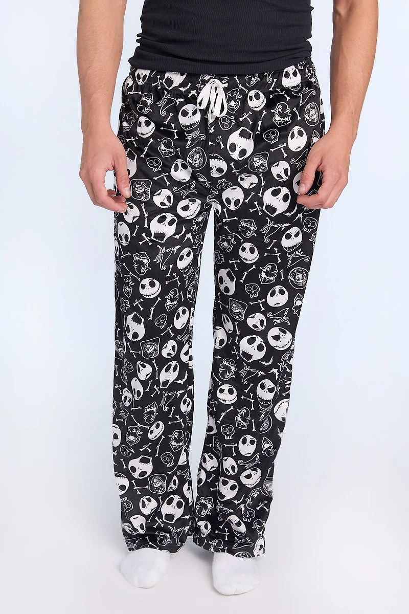 The Nightmare Before Christmas Black And White Pajama Pants