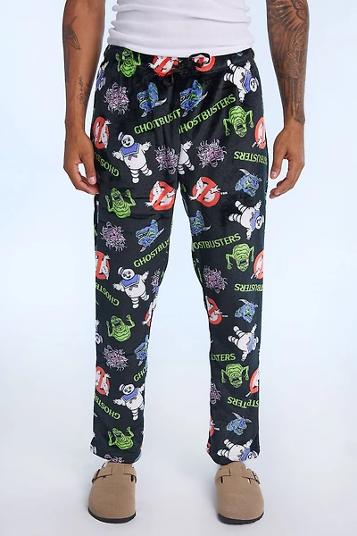 Pantalon pyjama pelucheux imprimé