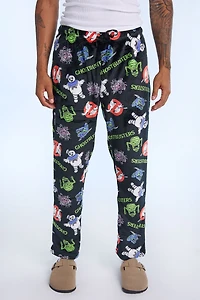 Pantalon pyjama pelucheux imprimé