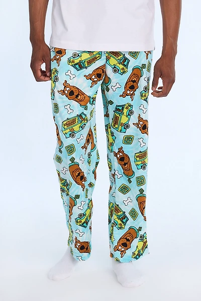 Scooby-Doo Bones & And The Mystery Machine Tie-Dye Fleece Pajama Pants