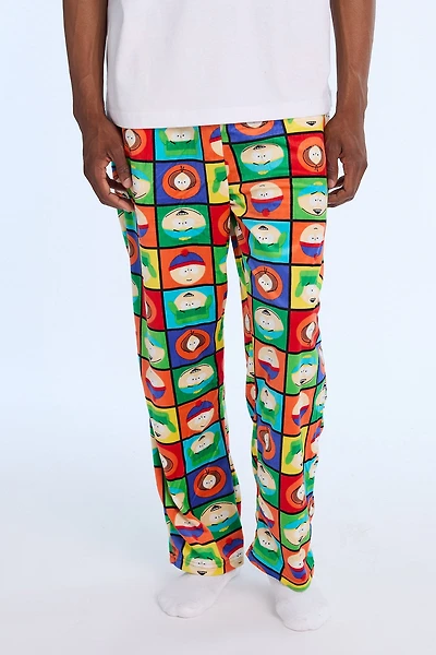 South Park Checkerboard Fleece Pajama Pants