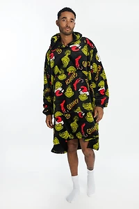 The Grinch Printed Oversized Blanket Hoodie