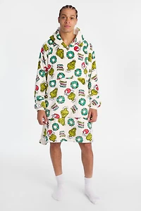 The Grinch Stink Stank Stunk Printed Oversized Blanket Hoodie