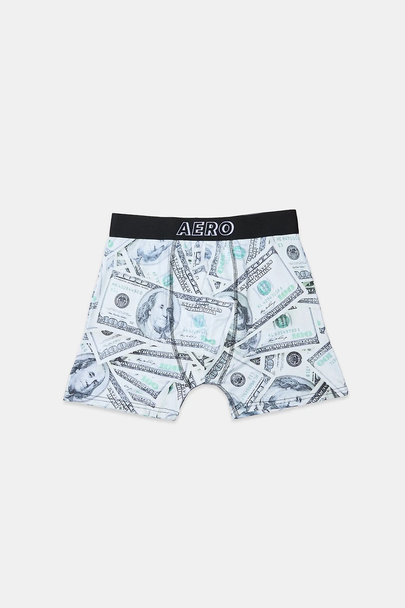 Money Bills Printed Boxer Briefs