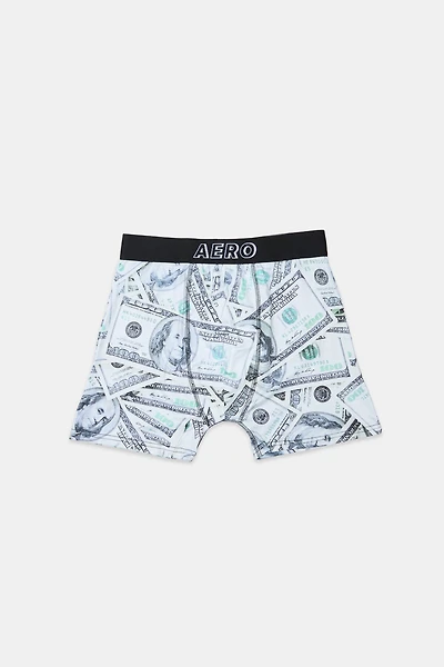 Money Bills Printed Boxer Briefs