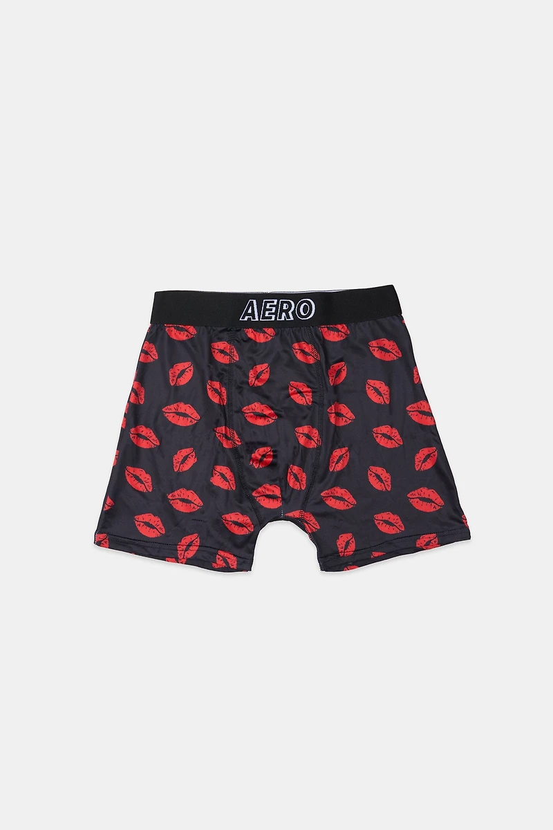 Lips Printed Boxer Briefs