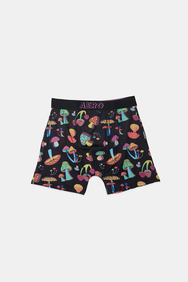 AERO Bright Mushrooms Printed Boxer Briefs