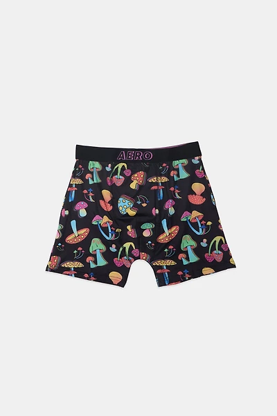 AERO Bright Mushrooms Printed Boxer Briefs
