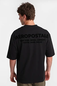 Aéropostale Flocked Graphic Tee