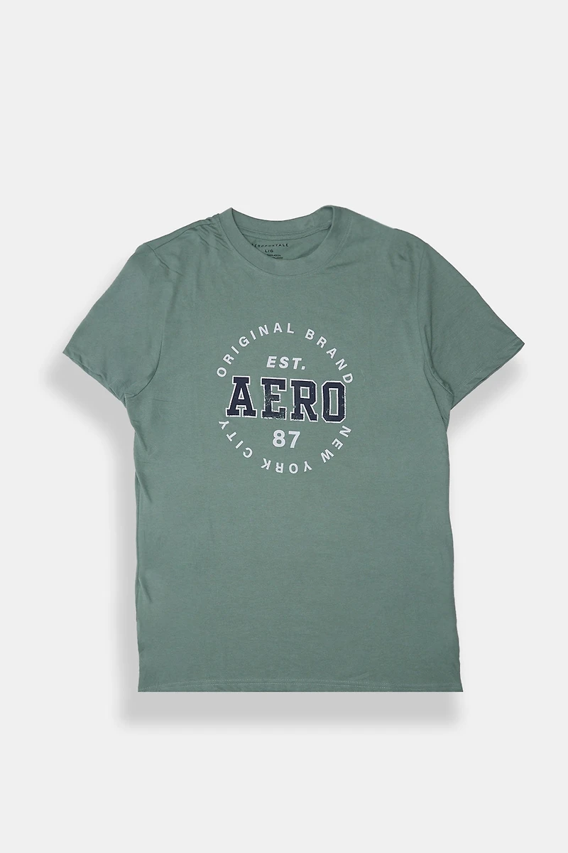 AERO 87 Original Puff Print Graphic Tee