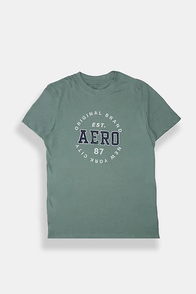 AERO 87 Original Puff Print Graphic Tee