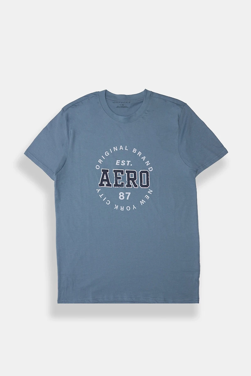 AERO 87 Original Puff Print Graphic Tee