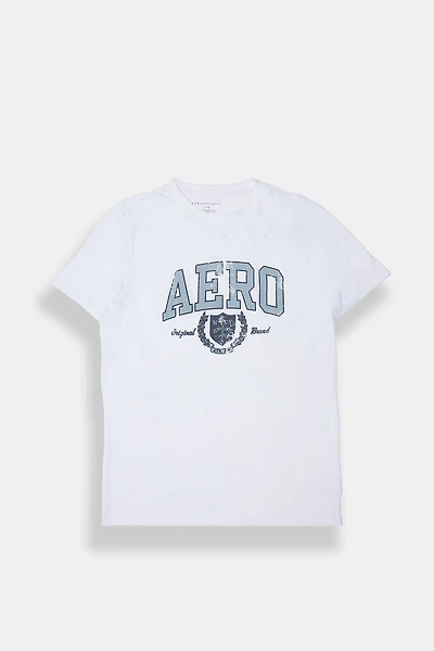 AERO Original Crest Puff Print Graphic Tee