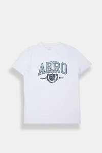 AERO Original Crest Puff Print Graphic Tee