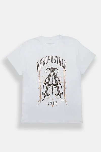 Aéropostale A 1987 Gothic Font Graphic Tee