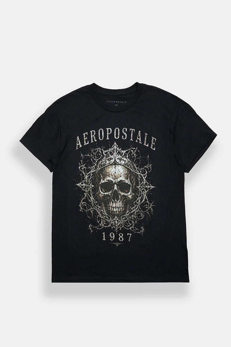 Aéropostale 1987 Gothic Skull Graphic Tee