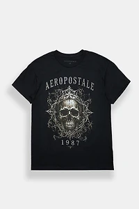 Aéropostale 1987 Gothic Skull Graphic Tee