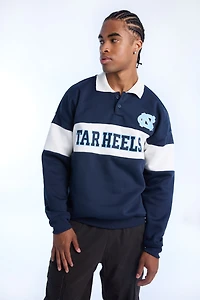 University of North Carolina Tar Heels Colour Block Polo Sweatshirt