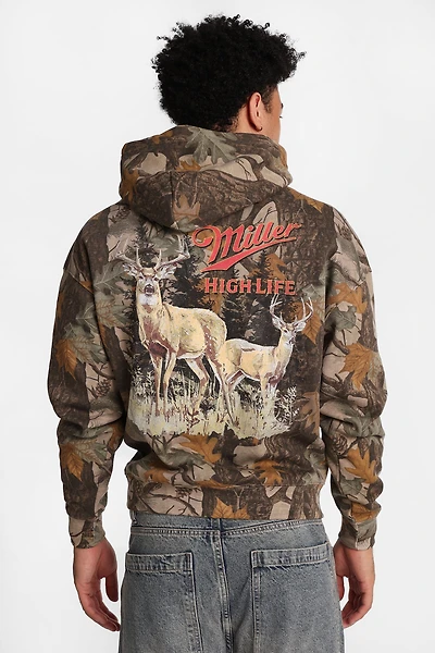 Miller Deer Tree Camouflage Graphic Hoodie