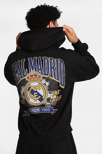 Real Madrid F.C. Graphic Zip-Up Hoodie