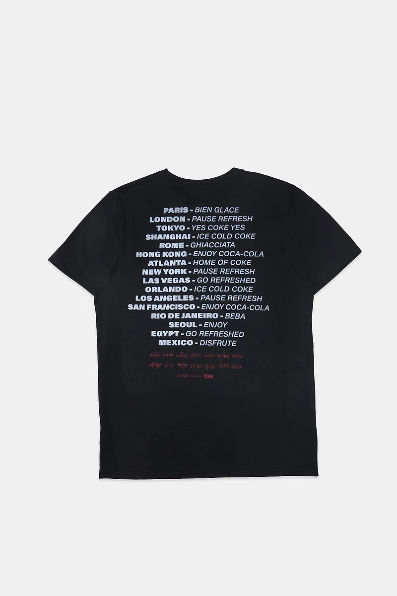 T-shirt imprimé graphique Coca-Cola Word Tour