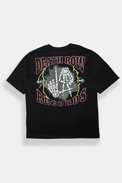 T-shirt surdimensionné imprimé graphique Death Row Records
