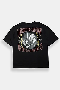 T-shirt surdimensionné imprimé graphique Death Row Records