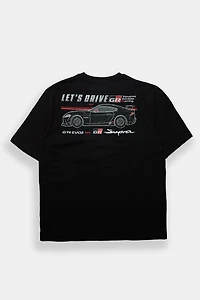 Toyota Gazoo Racing Supra Let's Drive Graphic Oversized Tee