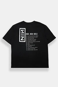 T-shirt surdimensionné graphique Nine Inch Nails Tour