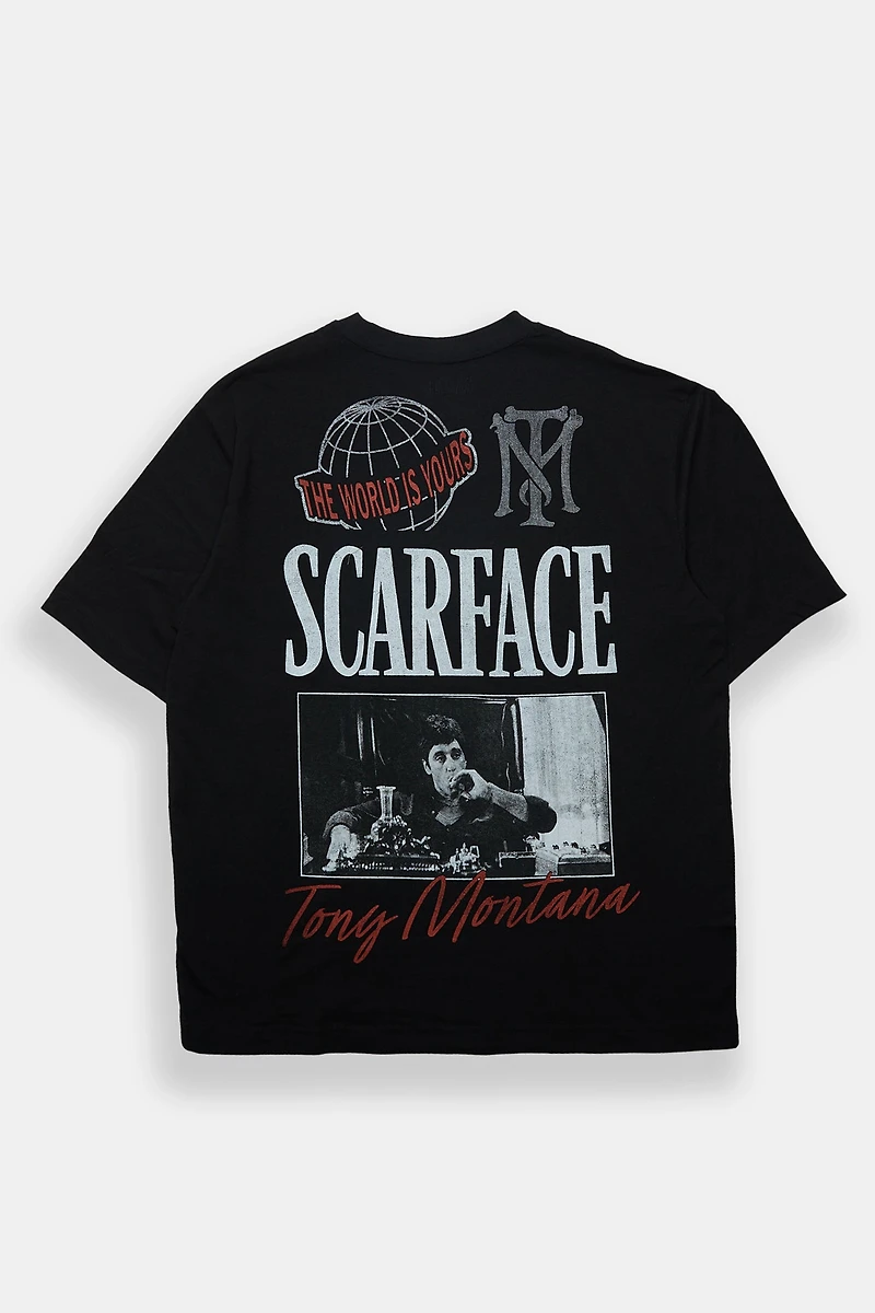 T-shirt surdimensionné graphique Scarface Tony Montana