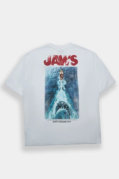 T-shirt surdimensionné graphique Jaws