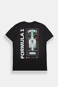 Formula 1 Overhead Grid Graphic Oversized Tee