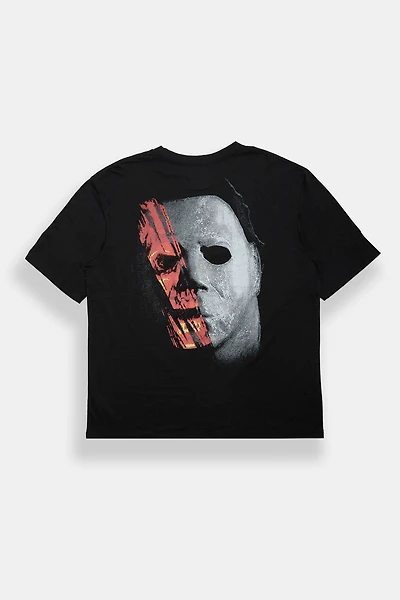 Halloween II No Place To Hide Graphic Oversized Tee