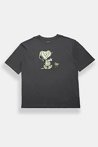 Peanuts Snoopy & Woodstock Mummy Graphic Oversized Tee