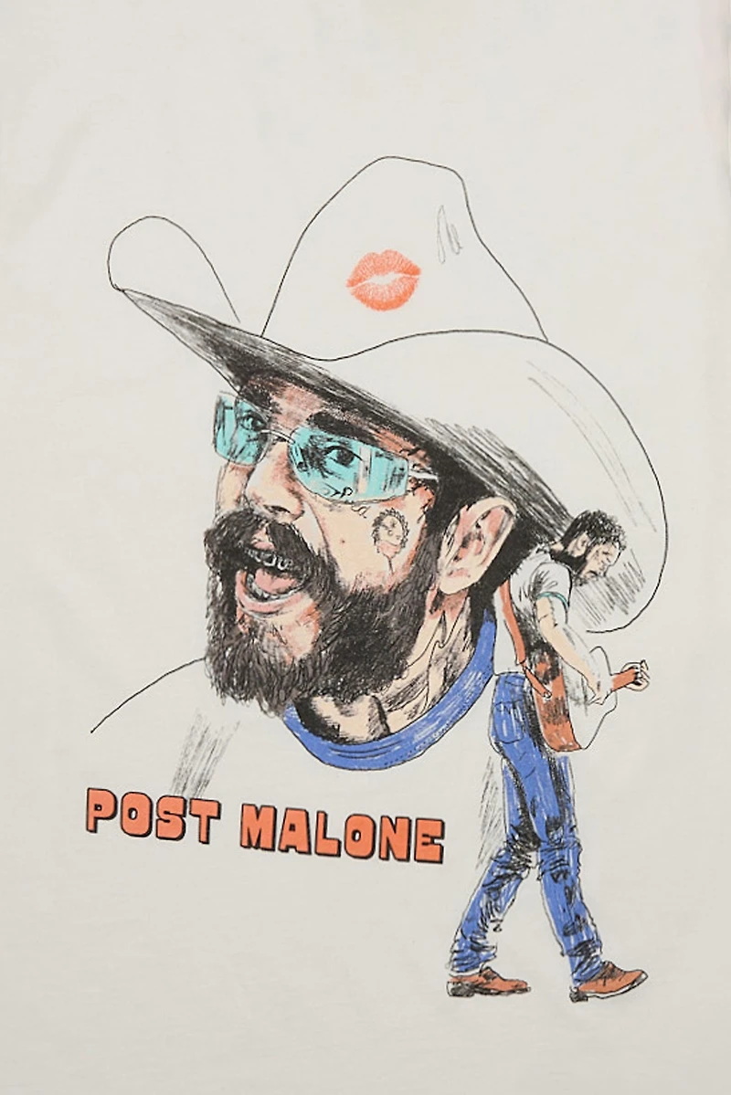 T-shirt classique graphique Post Malone Cowboy