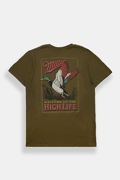 T-shirt classique graphique Miller Welcome To The High Life