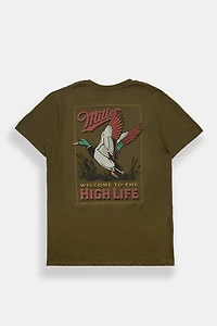 T-shirt classique graphique Miller Welcome To The High Life