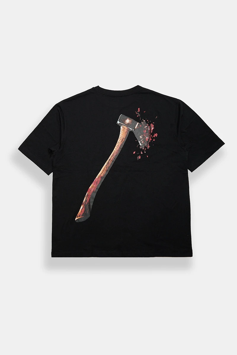 Friday The 13th Axe Graphic Oversized Tee