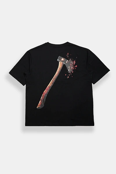 Friday The 13th Axe Graphic Oversized Tee