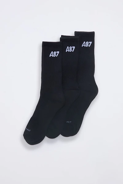 AERO A87 Athletic Crew Socks 3-Pack