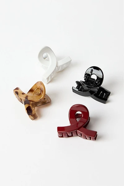 Aéropostale Twist Hair Clips 4-Pack