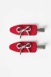 Aéropostale Crease-Free Bow Clips 2-Pack