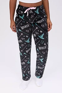 Wicked Star Printed Plush Pajama Pants