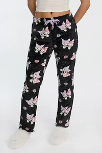 Kuromi My Melody Plush Pajama Pants