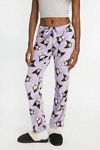 Pantalon pyjama pelucheux imprimé Kuromi