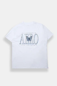 AERO Los Angeles Butterfly Graphic Boyfriend Tee