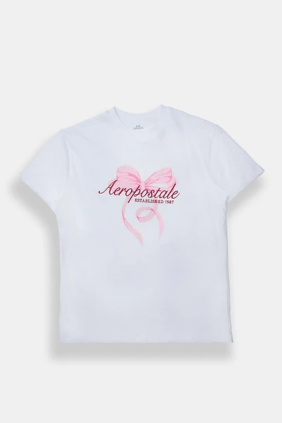 T-shirt coupe garçonne imprimé boucle AERO